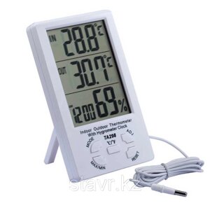 Электронный термометр, гигрометр, часы max-min TA-298