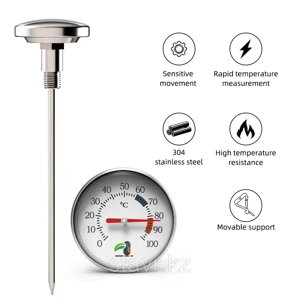 Термометр Щуп 10 см, металл 0-100 гр