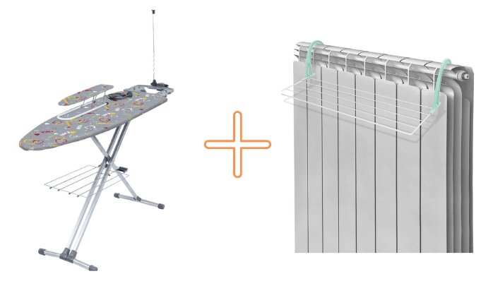 Доска гладильная НИКА 9 Сердце 1220*400 00000054981+Сушилка 00000074791 от компании Qural-Saiman - фото 1