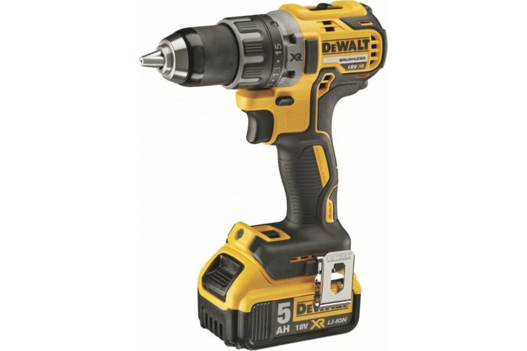 Дрель-шуруповёрт аккумуляторная бесщеточная DeWALT DCD791P2 от компании Qural-Saiman - фото 1