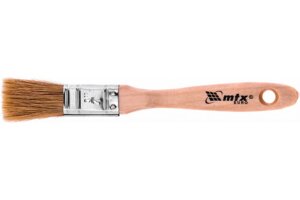 Кисть плоская Евро 3/4, натуральная щетина, деревянная ручка MTX