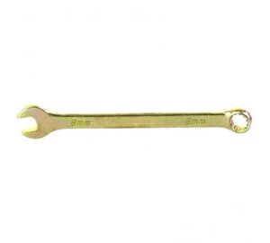Ключ комбинированный, 8 мм, желтый цинк Сибртех