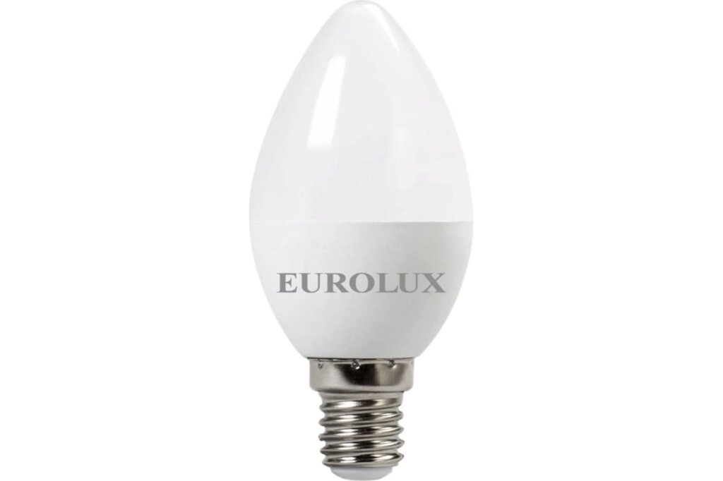 Лампа светодиодная EUROLUX LL-E-C37-7W-230-2,7K-E14 от компании Qural-Saiman - фото 1