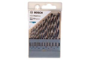 Набор сверл Bosch HSS PointTeQ 1.5-6.5 мм, 13 шт. 2608577349