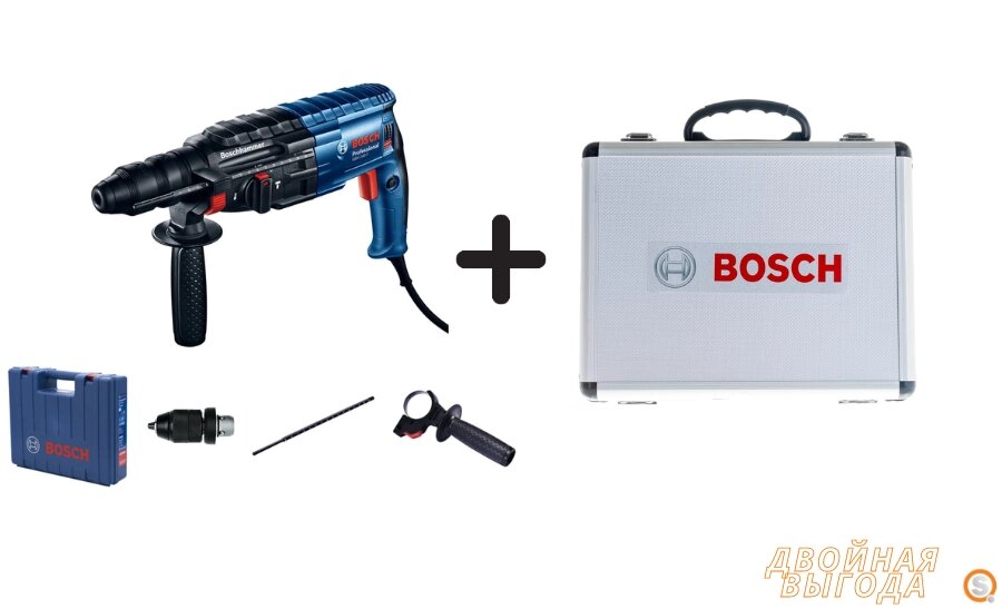 Перфоратор Bosch GBH 240F in case + 11 pcs SDS Plus-Set от компании Qural-Saiman - фото 1