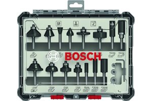 Набор фрез 6мм 15шт (50289373) BOSCH