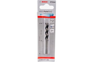 Сверла 2 HSS PointTeQ 4.0mm Bosch