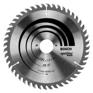 Диск пильный по древесине 190х30 мм Bosch 2608640617