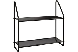 Этажерка настенная "БАРСЕЛОНА 22" (BARCELONA 22 wall storage rack) (Черный)