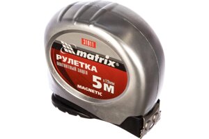 Рулетка Magnetic, 5 м х 19 мм, магнитный зацеп Matrix
