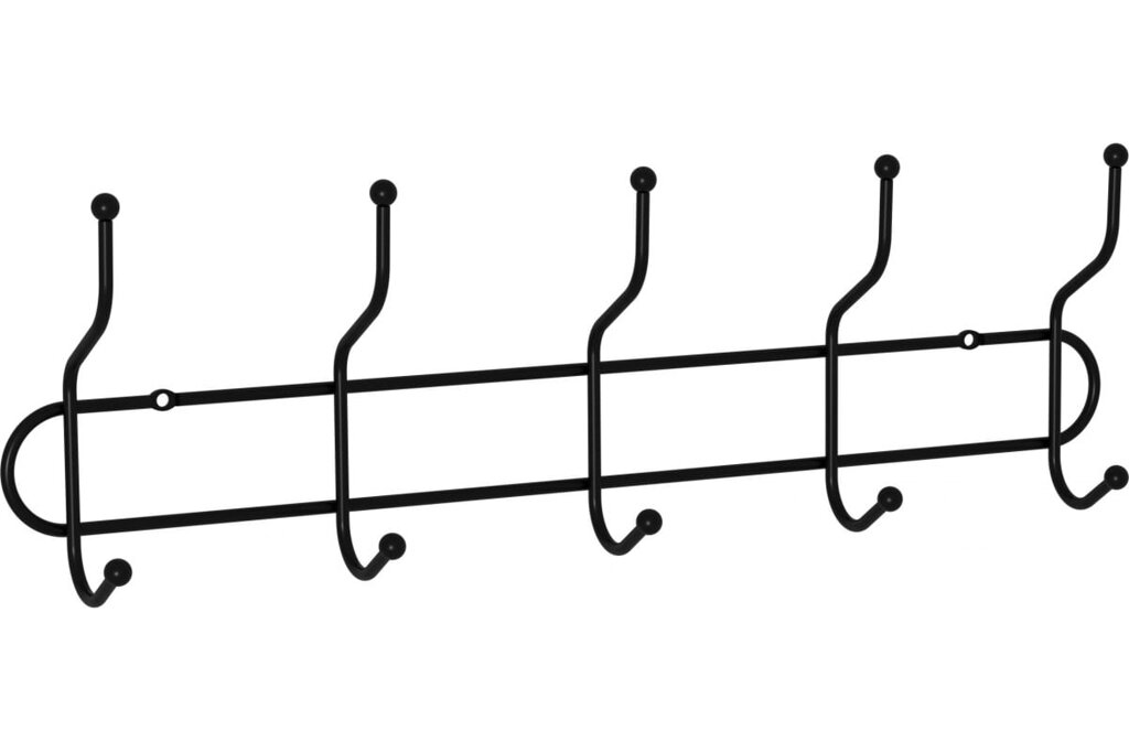Вешалка настенная ЗМИ ''Дружба 5'' Черный от компании Qural-Saiman - фото 1