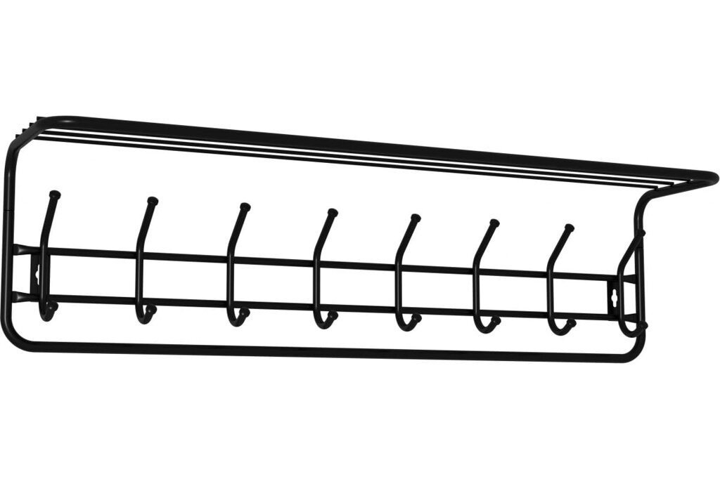 Вешалка с полкой 100 ЗМИ Черный от компании Qural-Saiman - фото 1