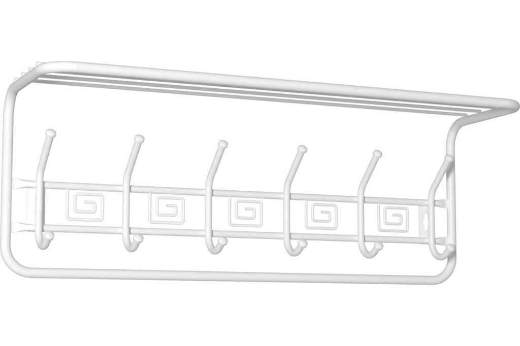 Вешалка с полкой ЗМИ ''Ажур 80'' Белый от компании Qural-Saiman - фото 1