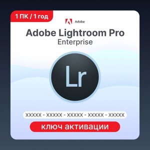 Adobe Lightroom Pro Enterprise ключ активации 1 ПК 1 год