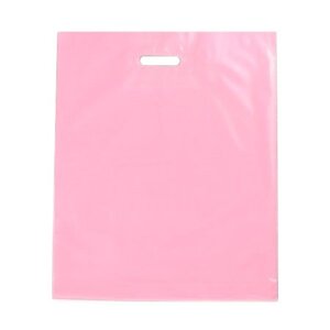 Пакет ВУР 30*40см (3см), 60мкм, ПВД, розовый