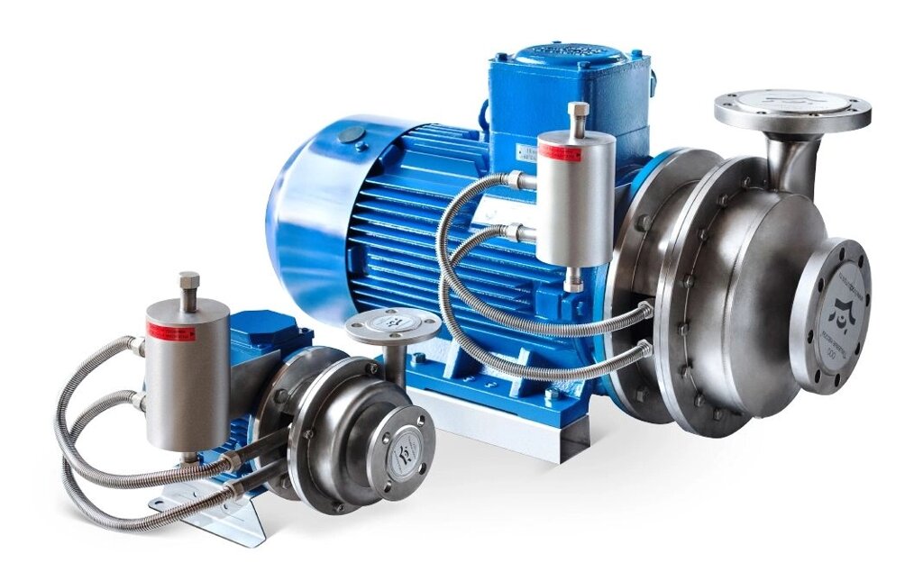 Насос химический ХМ 10/10К55А-0,75/2 (двойное торцевое)                       Q=10м3/час H=10м от компании Представительство ООО "Пищевые насосы" в г. Казани - фото 1