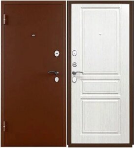 Дверь Титан Ясень белоснежный антик медь 960 левое