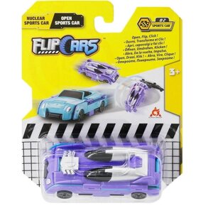Flip Cars: Машинка-трансформер 2 в 1 Атомный спорткар и Спорткар кабриолет