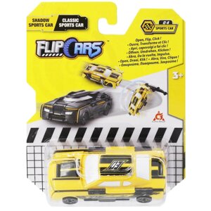 Flip Cars: Машинка-трансформер 2 в 1 Черный спорткар и Классический спорткар