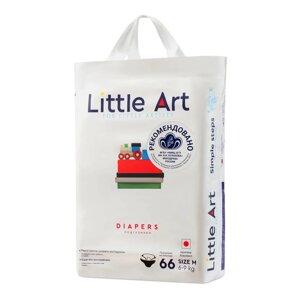 Little Art Детские подгузники, размер M 6-9 кг, 66 шт