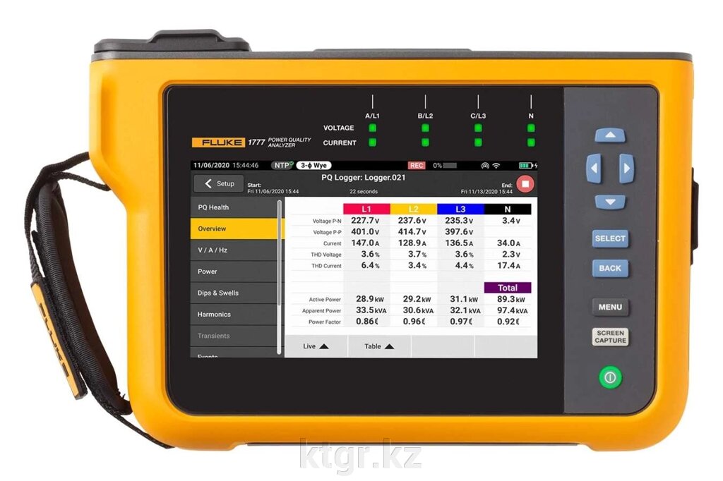 Анализатор качества электроэнергии Fluke 1775/BASIC от компании КазТехнолоджиГрупп - фото 1