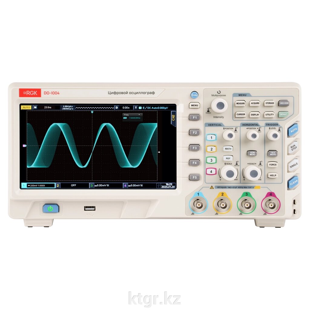 Цифровой осциллограф RGK DO-1004 от компании КазТехнолоджиГрупп - фото 1