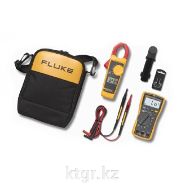 Fluke 117/323 комплект цифровой мультиметр + токоизмерительные клещи от компании КазТехнолоджиГрупп - фото 1