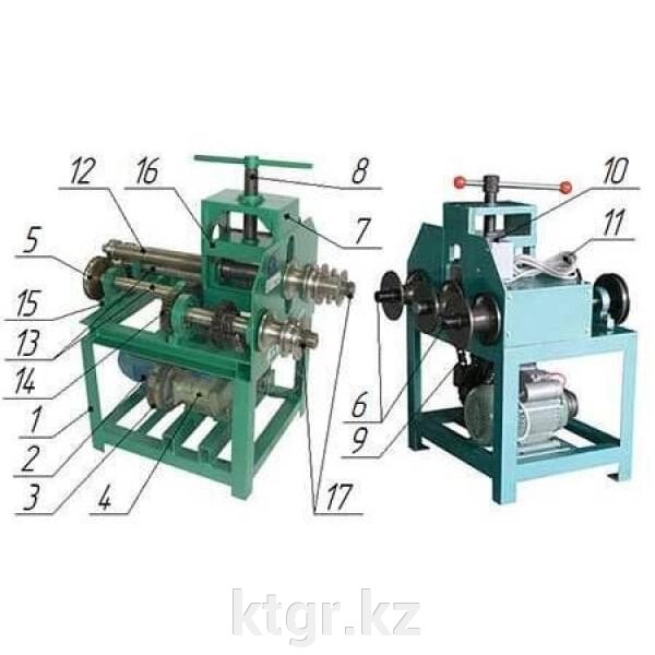 Инстан ТЭМ-76х50 220В/380В Трубогибочный трехвалковый гибочный станок от компании КазТехнолоджиГрупп - фото 1