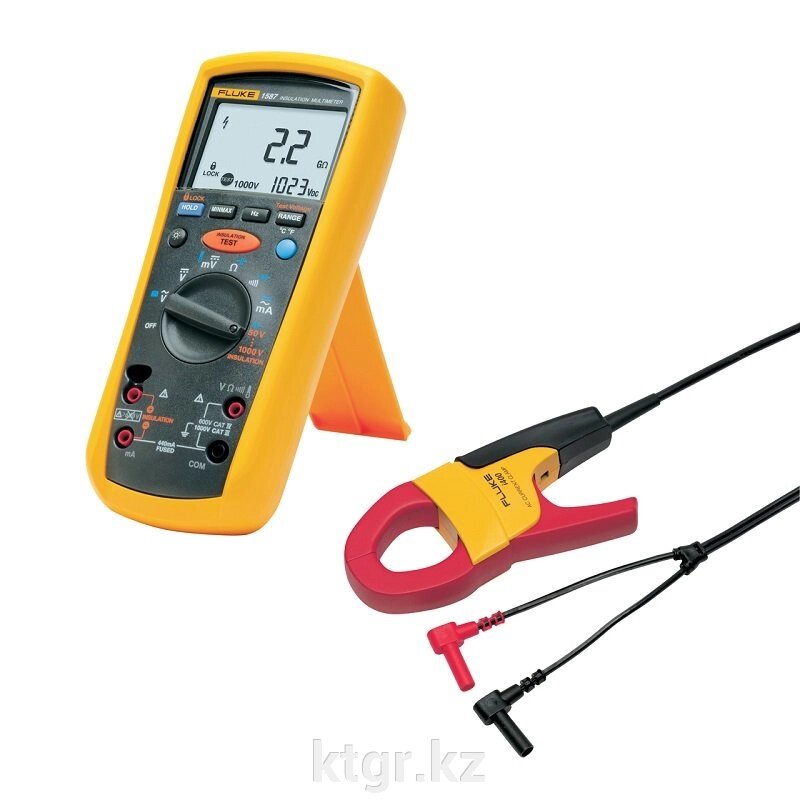 Комплект Fluke 1587KIT/62MAX+ FC - мультиметр-мегомметр c функцией беспроводной связи + токовые клещи + инфракрасный от компании КазТехнолоджиГрупп - фото 1