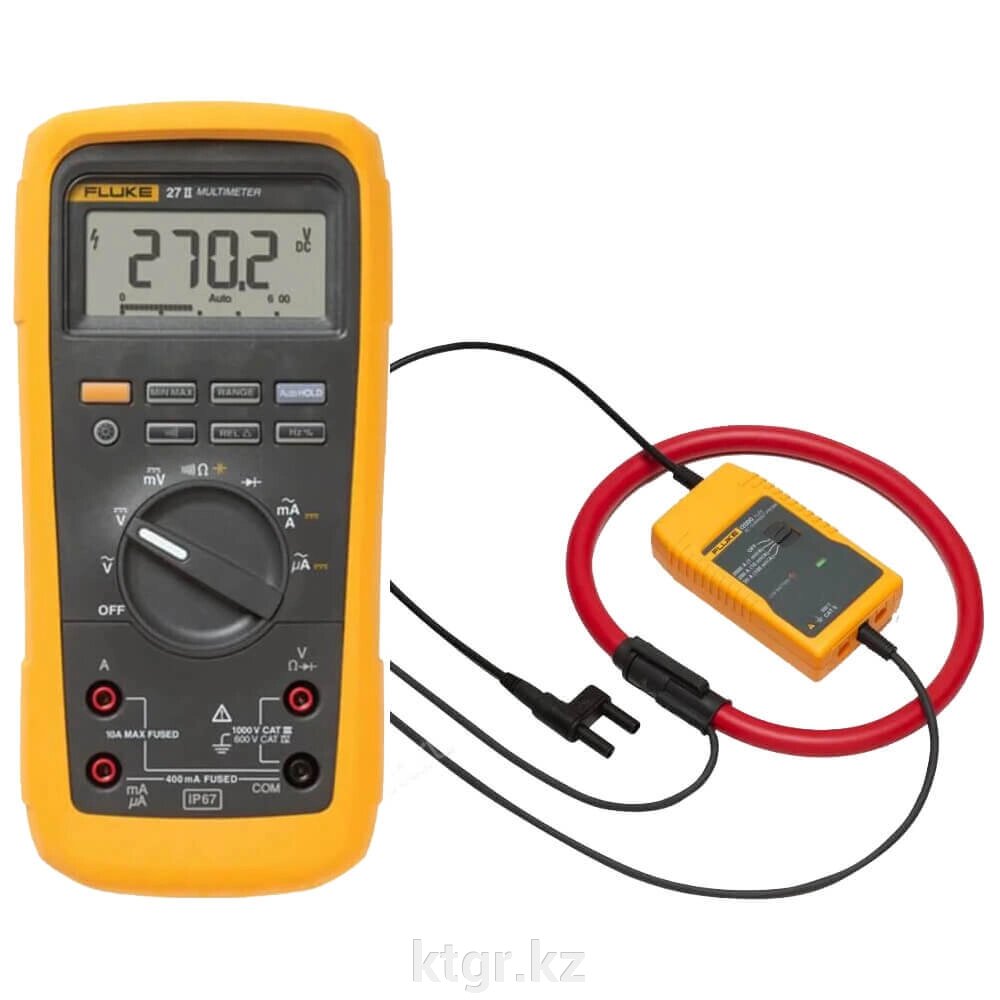 Комплект - мультиметр Fluke 27-II с токовыми клещами Fluke i2000 flex от компании КазТехнолоджиГрупп - фото 1