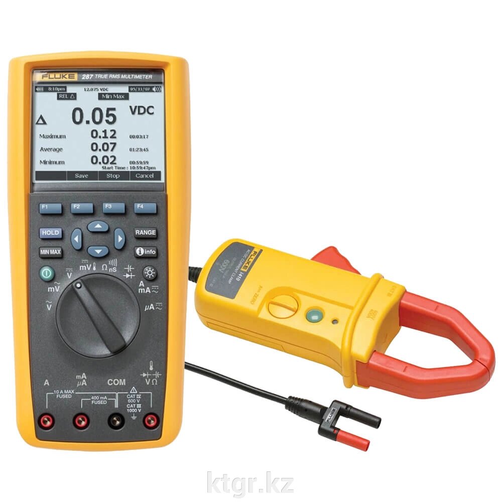 Комплект - мультиметр Fluke 287 с токовыми клещами Fluke I410 от компании КазТехнолоджиГрупп - фото 1