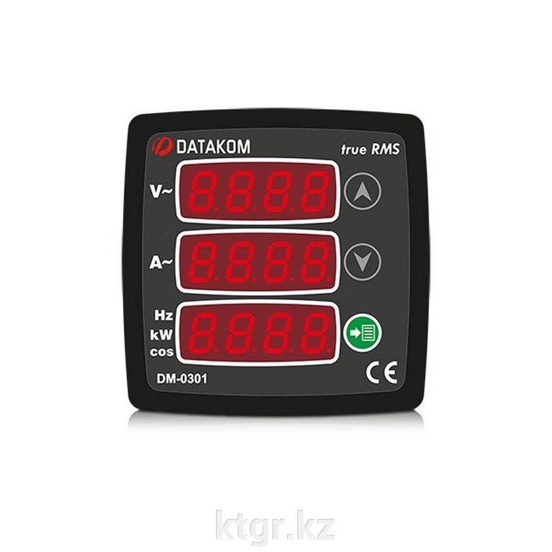 Мультиметр Datakom DM-0301 72х72 1-фазный от компании КазТехнолоджиГрупп - фото 1