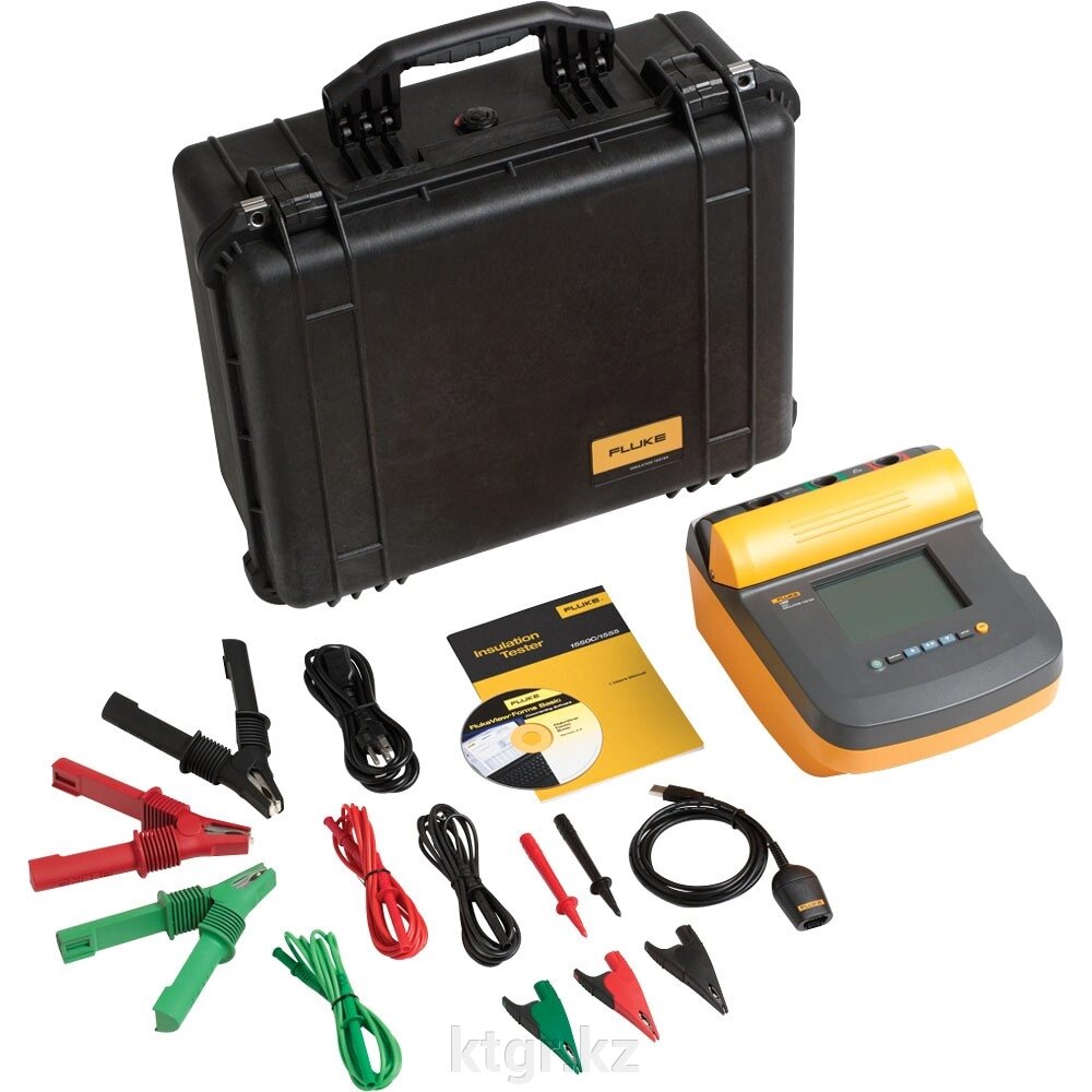 Набор Fluke 1555/Kit - измеритель сопротивления изоляции 10 кВ (в кейсе) от компании КазТехнолоджиГрупп - фото 1