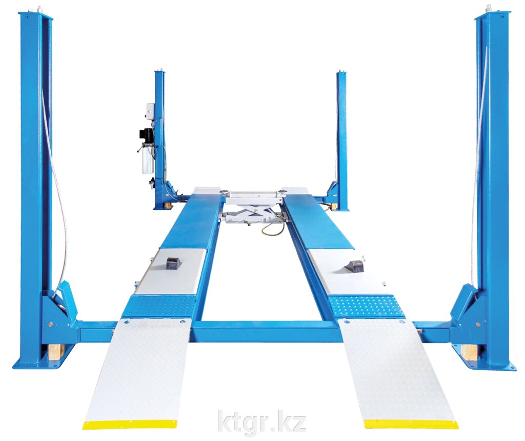 ПГ4-4.5 (М) Подъемник 4-стоечный для сход-развала 4.5 тонны с траверсой на 2 тонны 380В от компании КазТехнолоджиГрупп - фото 1