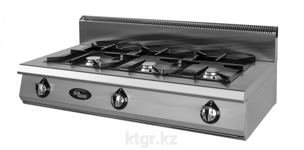 Плита 3-х горелочная газовая Ф3ПГ/600 (настольная) Grill Master от компании КазТехнолоджиГрупп - фото 1