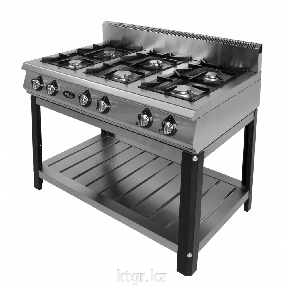 Плита 6-ти горелочная газовая Ф6ПГ/800 (на подставке) Grill Master от компании КазТехнолоджиГрупп - фото 1