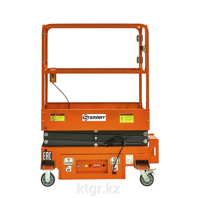 Подъемник ножничный несамоходный SJY-0.3-3.9 (220В, 300 кг, 3,9 м) SMARTLIFT (SMART) от компании КазТехнолоджиГрупп - фото 1