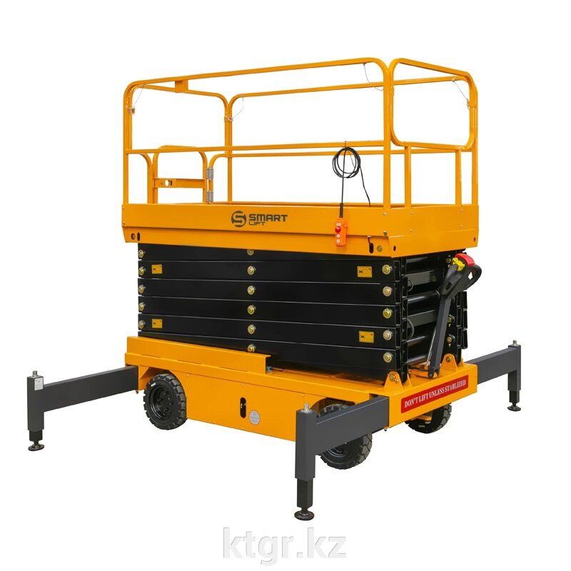 Подъемник ножничный самоходный SJY-0.3-13A (300 кг, 12,8 м) SMARTLIFT (SMART) от компании КазТехнолоджиГрупп - фото 1