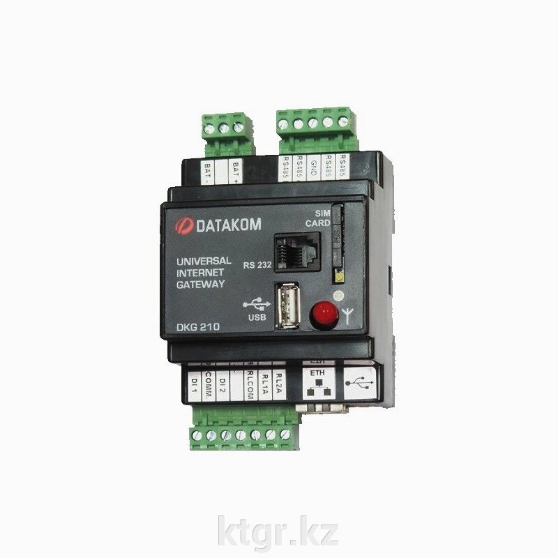 Шлюз с источником питания переменного тока Datakom DKG-210-D2 RS-232 Ethernet от компании КазТехнолоджиГрупп - фото 1