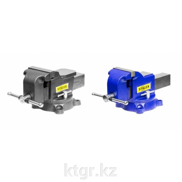Тиски слесарные STALEX "Гризли", 125 х 125 мм., 360°, 12,5 кг. от компании КазТехнолоджиГрупп - фото 1