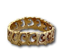 Кольцо Markoni из желтого золото без вставок