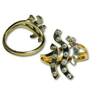 Markoni кольцо из комбинированного золота со вставкой бриллиант