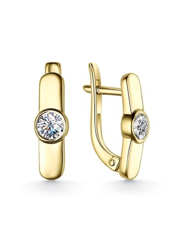 Veronika Jewelry серьги "Charm" желтое золото