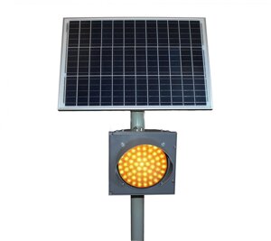 Автономный светофор на солнечной батарее Т. 7.1/2+АСК 100/100