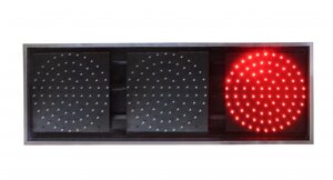 Светофор светодиодный односекционный ИС-3/24/ Зелёный и Красный 200 мм