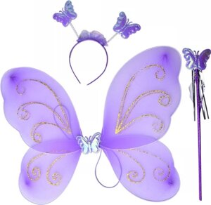 Крылья бабочки фиолетовые 86479-854d 3 шт