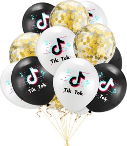 Набор воздушных шаров Happy party с рисунком 12 шт