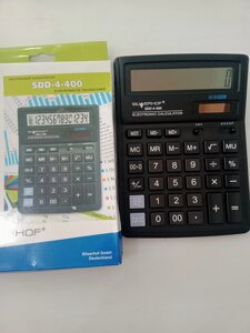 Калькулятор настольный SILWERHOF SDH-4-400, 14-разрядный