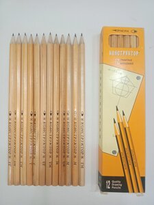 Набор графитных карандашей Конструктор 12 шт