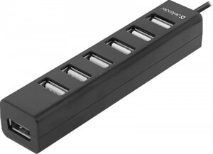7-портовый мини-разветвитель USB 2.0 Defender Quadro Swift, НОВИНКА!